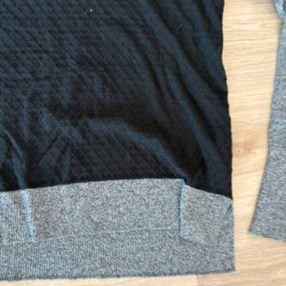 ** Smartwool Shadow Pine Hooded Sweater Color Block Wool Black Gray Medium - Picture 3 of 9